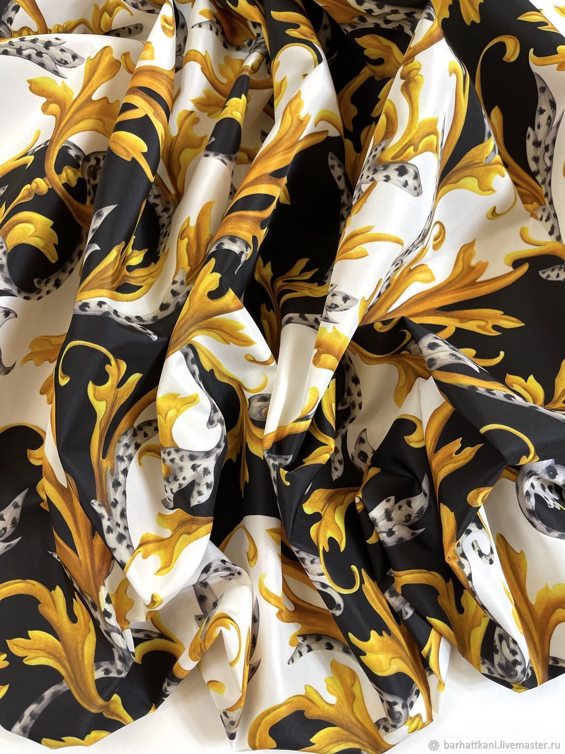 Ткани: Плащевка Версаче купить в интернет-магазине Ярмарка Мастеров по ...