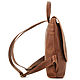 Кожаный рюкзак "Голландия New" (тёмно-коричневый). Рюкзаки. Кожинка. Ярмарка Мастеров.  Фото №4