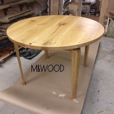 Стол складной круглый деревянный