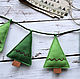 Christmas garland of felt Christmas Trees, Fairy lights, Novosibirsk,  Фото №1