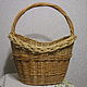 Basket wicker oval with handle of willow vines, Basket, Kirovo-Chepetsk,  Фото №1