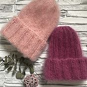 Аксессуары handmade. Livemaster - original item Snow city mohair hats. Handmade.