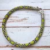 Украшения handmade. Livemaster - original item Lime Python Bead Harness. Handmade.