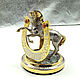 Horseshoe with a horse on agate z390, Sculpture, Chrysostom,  Фото №1