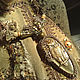 Necklace(pendant) Owl. Mustard agate, bronze, textile Removable pendant, Necklace, Bryansk,  Фото №1