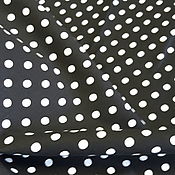 Материалы для творчества handmade. Livemaster - original item Fabric: Polka dot cotton with elastane. Handmade.
