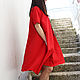 Платье "Spring Half in Red" D0027. Платья. Fraktura     Ольга и Мария. Ярмарка Мастеров.  Фото №4