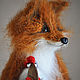 WILL BE FRIENDS?! The Fox and the cock. Stuffed Toys. Knitted toys Olga Bessogonova. My Livemaster. Фото №5