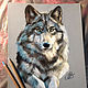 The Snow Wolf. Original. Pastel. Pictures. Valeria Akulova ART. My Livemaster. Фото №5