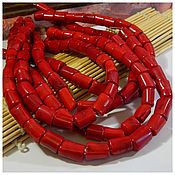 Материалы для творчества handmade. Livemaster - original item Coral natural beads column. PCs. Handmade.