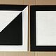 Painting diptych black and white geometry 'For reflection' 2 by 30h30 cm. Pictures. chuvstvo-pozitiva (chuvstvo-pozitiva). My Livemaster. Фото №6