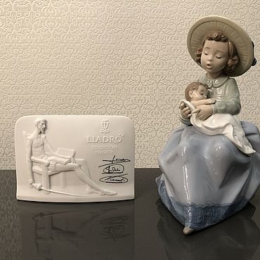 Винтаж ручной работы. Ярмарка Мастеров - ручная работа Винтаж: NAO by LLADRO фарфоровая статуэтка 1390 Любовь сестры. Handmade.