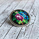 Brooch 'Rose and violets', Brooches, Kronstadt,  Фото №1