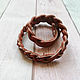 Leather bracelet Braided winding with engraving. Bead bracelet. Tatiana (Leather bracelets). My Livemaster. Фото №4