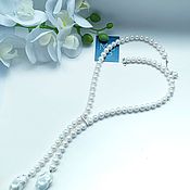 Украшения handmade. Livemaster - original item Pearl necklace tie with Baroque pearls. Handmade.