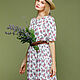 Summer White Long floral dress Retro Short Sleeve. Dresses. ivavavilonskaya. Online shopping on My Livemaster.  Фото №2