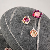 Для дома и интерьера handmade. Livemaster - original item Soft felt stones. Boulders - poufs.. Handmade.