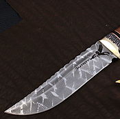 Нож охотничий подарочный "Пантера" (позолота,эмаль)