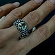 Order Silver ring with natural stone. Ring silver with amethyst. Natali Batalova. Livemaster. . Rings Фото №3