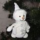  Snowman with a knitted bag, Amigurumi dolls and toys, Bataysk,  Фото №1