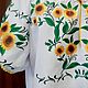 Embroidered women's blouse 'Sunflowers' ZHR3-005. Blouses. babushkin-komod. My Livemaster. Фото №4