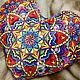 Заказать Подушка декоративная «Mandala Heart» флуоресцентная. Fluor.Space. Ярмарка Мастеров. . Подушки Фото №3