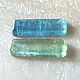 Пара таблиц из аквамарина/берилла 6*20 (+-0.1) мм. Кристаллы. Zabaykalye-gem. Интернет-магазин Ярмарка Мастеров.  Фото №2