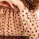 Персиково-бежевая блузка из хлопка с рисунком, с длинным рукавом. Блузки. Скромное обаяние (Александра). Ярмарка Мастеров.  Фото №5