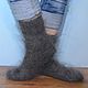Order KNITTED DOWN SOCKS WARM gray 100% goat down. KOZAmoDA (kozamoda) (kozamoda). Livemaster. . Socks Фото №3