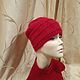 Заказать Комплект из пуха норки,шапка,манишка. VS ПЫШКА (KnittingPlusSize). Ярмарка Мастеров. . Комплекты головных уборов Фото №3