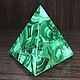 Пирамида из малахита «Мелодия». Пирамида. Planeta Mineral. Интернет-магазин Ярмарка Мастеров.  Фото №2