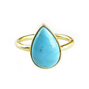 Украшения handmade. Livemaster - original item Turquoise ring, Natural turquoise ring, New Year gift. Handmade.