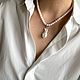 Бусы из жемчуга и серебра. Чокер из жемчуга и серебра. Чокер. 4NADYA Jewelry. Ярмарка Мастеров.  Фото №11