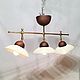Ceramic lamp with three shades and brass frame. Chandeliers. Light Ceramics RUS (svetkeramika). My Livemaster. Фото №4