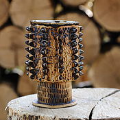 Посуда handmade. Livemaster - original item Brutal Cup with spikes. Handmade.