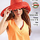 Raffia Hat 2Lillys | Coral. Hats1. Lisa Prior Fashion Brand & Atelier. Online shopping on My Livemaster.  Фото №2
