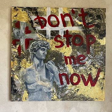 Картины и панно ручной работы. Ярмарка Мастеров - ручная работа Картина Don’t stop me now. Handmade.