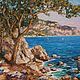 Oil painting of the black sea coast, Pictures, Zelenograd,  Фото №1
