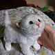 Котёнок. Игрушка ручной работы. Игрушки. Шерстинка(валяные игрушки, картины, вязаные подушки, гобелены).. Ярмарка Мастеров.  Фото №10