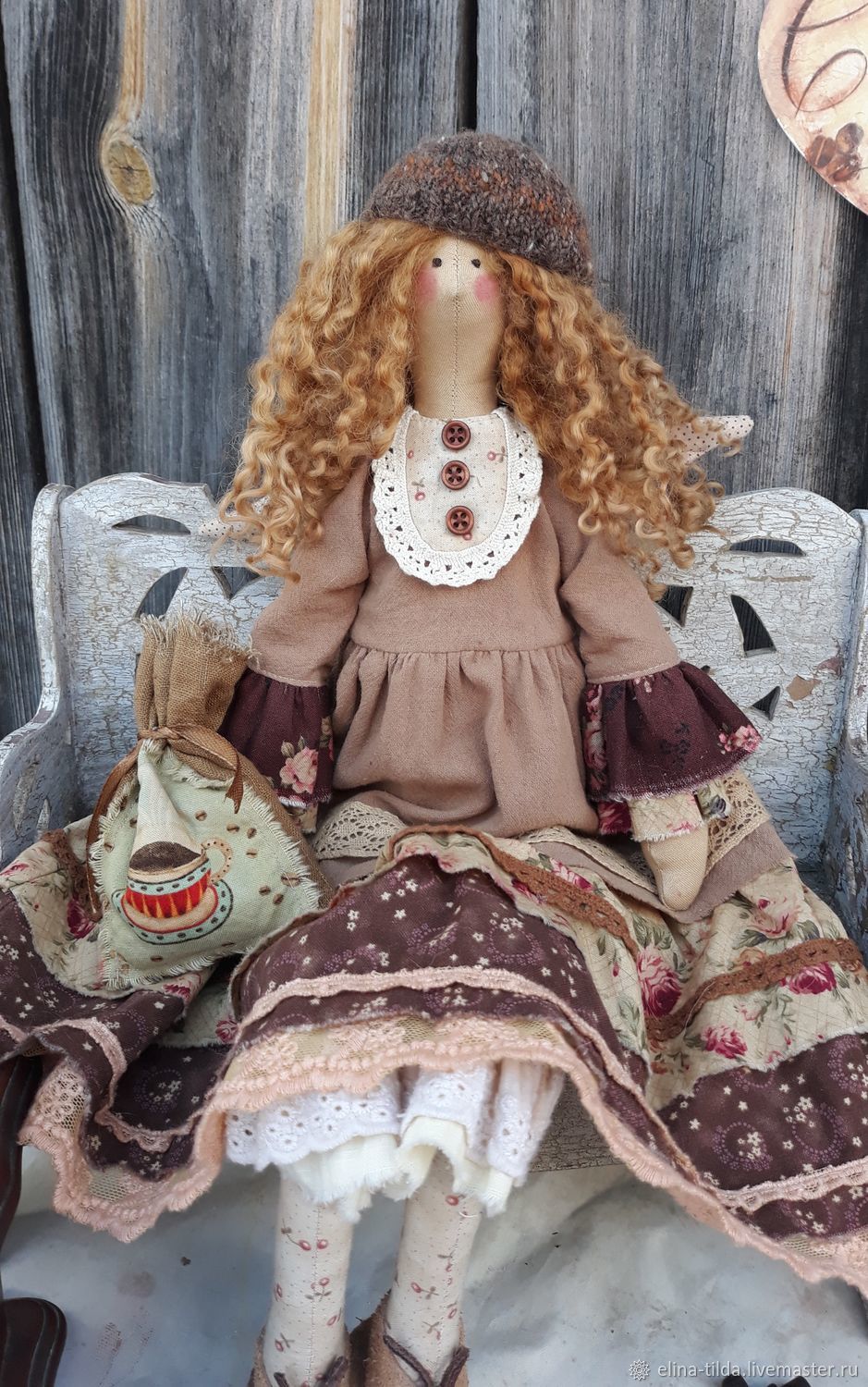 Куклы Тильда Кофейный Ангел на заказ в интернет-магазине Ярмарка ...