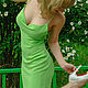 Silk cocktail dress 'Lily of the valley', Dresses, Moscow,  Фото №1