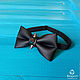 Tie Manowar / black matte bow tie, leatherette, spikes. Ties. Respect Accessories. Online shopping on My Livemaster.  Фото №2