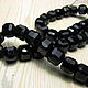 Black tourmaline sherl 8 mm faceted square. Beads1. Elena (luxury-fittings). My Livemaster. Фото №5