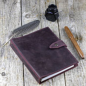 Канцелярские товары handmade. Livemaster - original item Glider A5 notebook made of genuine leather. Handmade.