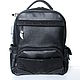 City leather backpack. Men\\\'s backpack. CRAZY RHYTHM bags (TP handmade). Online shopping on My Livemaster.  Фото №2