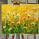 Order Painting summer landscape yellow painting yellow flowery meadow. paintmart (oikos). Livemaster. . Pictures Фото №3