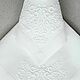 Салфетка с белой объемной вышивкой для сервировки стола, Салфетки, Москва,  Фото №1