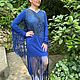 Платье «Синяя птица». Платья. Yuliya-63k. Интернет-магазин Ярмарка Мастеров.  Фото №2