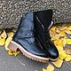 Order Shoes 'Fashion black textured perforation' beige sole. Hitarov (Hitarov). Livemaster. . Boots Фото №3