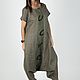 Зеленый комбинезон в стиле милитари- JP0140LE. Комбинезоны. EUG FASHION. Интернет-магазин Ярмарка Мастеров.  Фото №2